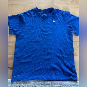 Nike Men's Dryfit Blue Short Sleeve Tee